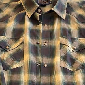 Pendleton Frontier Button Up Pearl Snap Button Down Western Size Men's XL